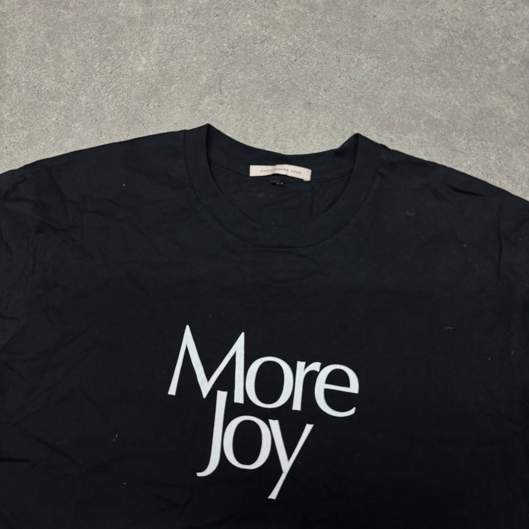 Christopher Kane More Joy Black Graphic T-Shirt (L)