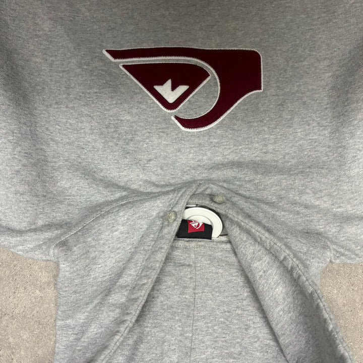 00's Vintage Quiksilver Grey Logo Hoodie (L)