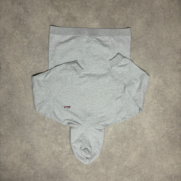 00's Vintage Quiksilver Grey Logo Hoodie (L)