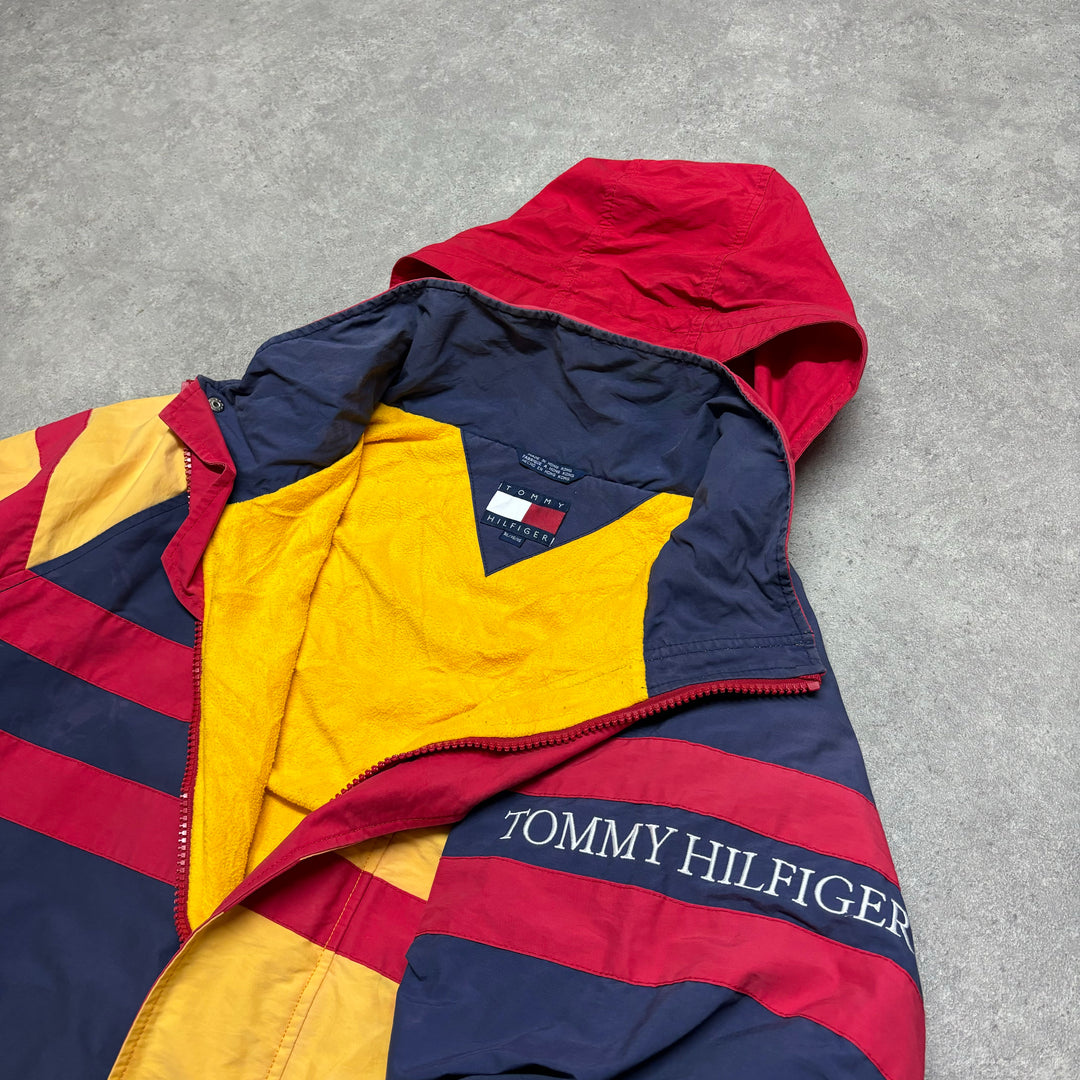 90's Vintage Tommy Hilfiger Yellow Sailing Jacket (XL)