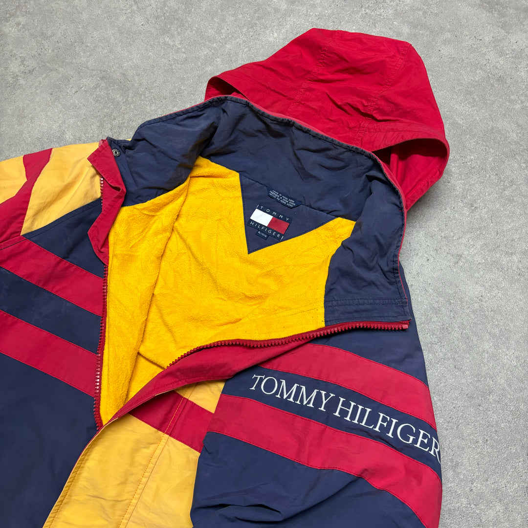 90's Vintage Tommy Hilfiger Yellow Sailing Jacket (XL)