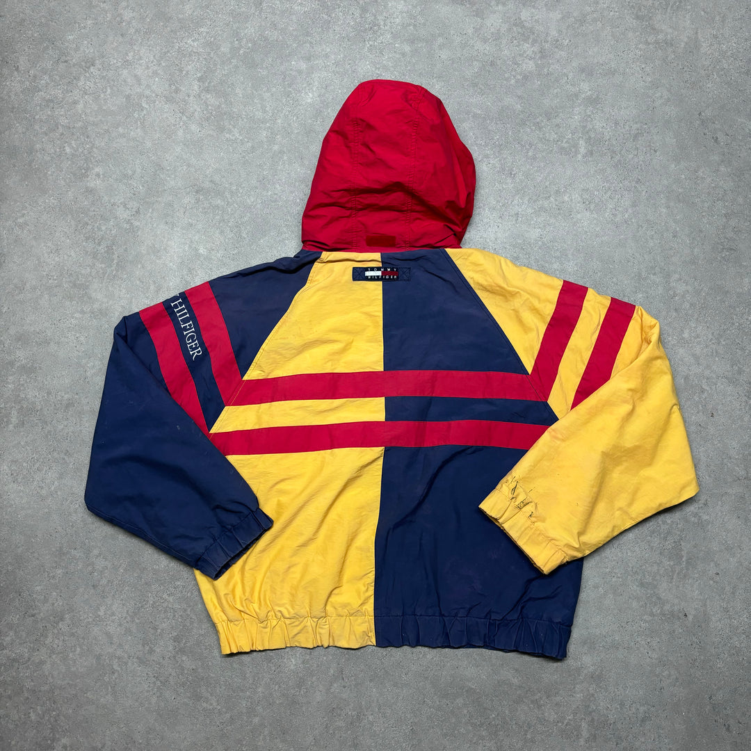 90's Vintage Tommy Hilfiger Yellow Sailing Jacket (XL)