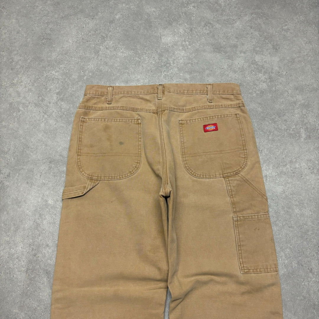 Vintage Dickies Tan Fleece Lined Trousers (36x34)