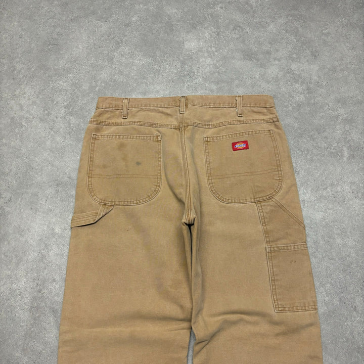 Vintage Dickies Tan Fleece Lined Trousers (36x34)