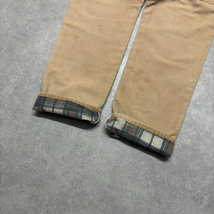 Vintage Dickies Tan Fleece Lined Trousers (36x34)