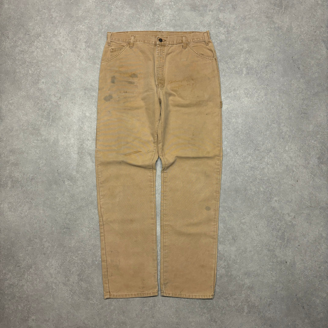 Vintage Dickies Tan Fleece Lined Trousers (36x34)