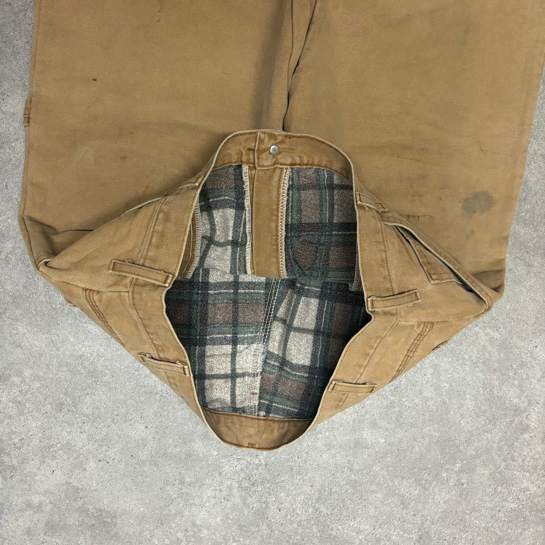 Vintage Dickies Tan Fleece Lined Trousers (36x34)
