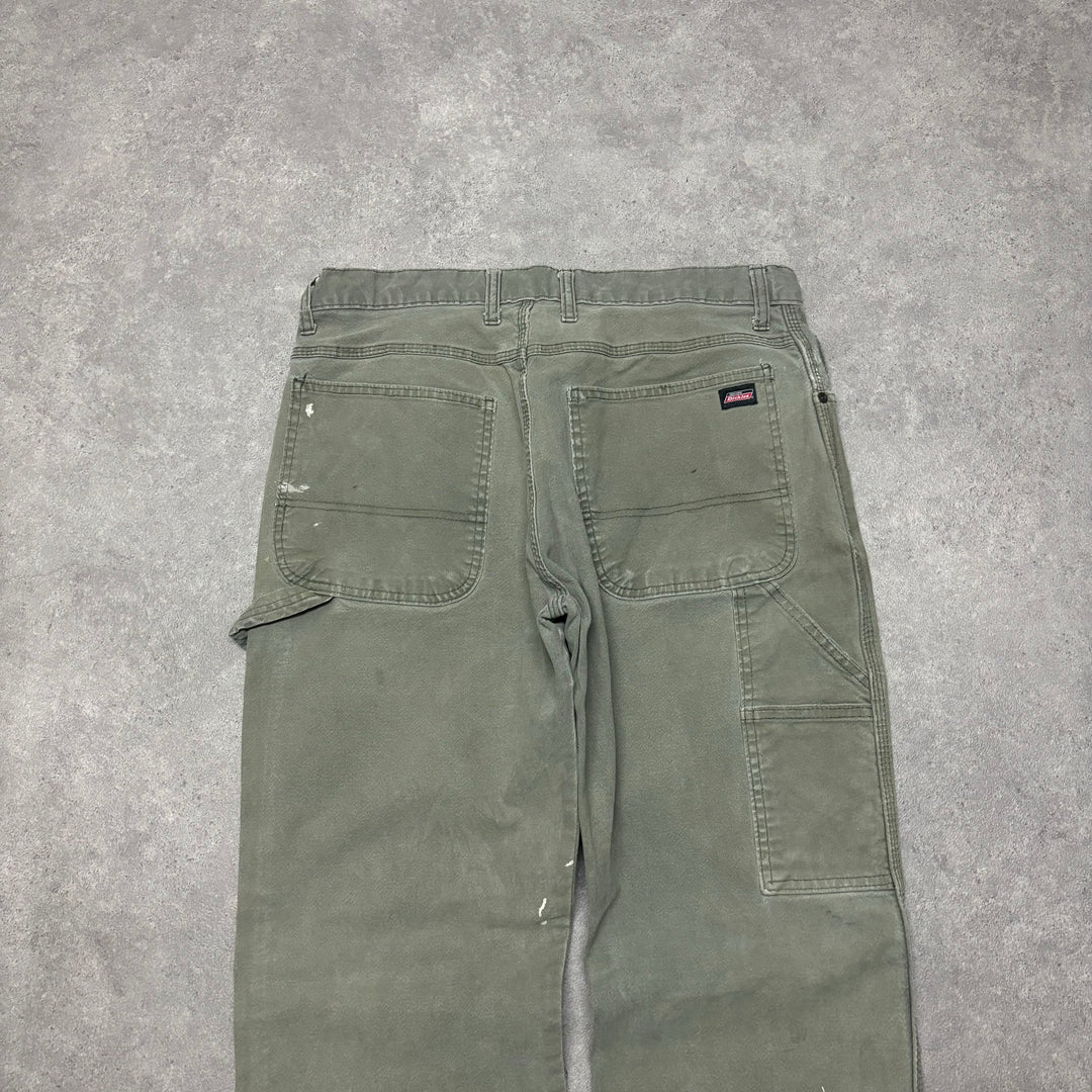 Vintage Dickies Green Carpenter Trousers (33x32)
