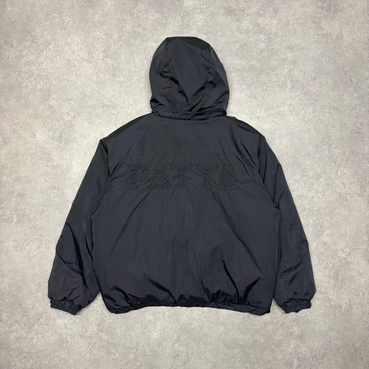 Patta Hooded Black Puffer Jacket (M)