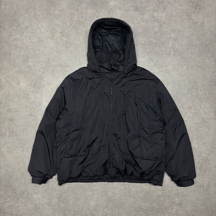 Patta Hooded Black Puffer Jacket (M)