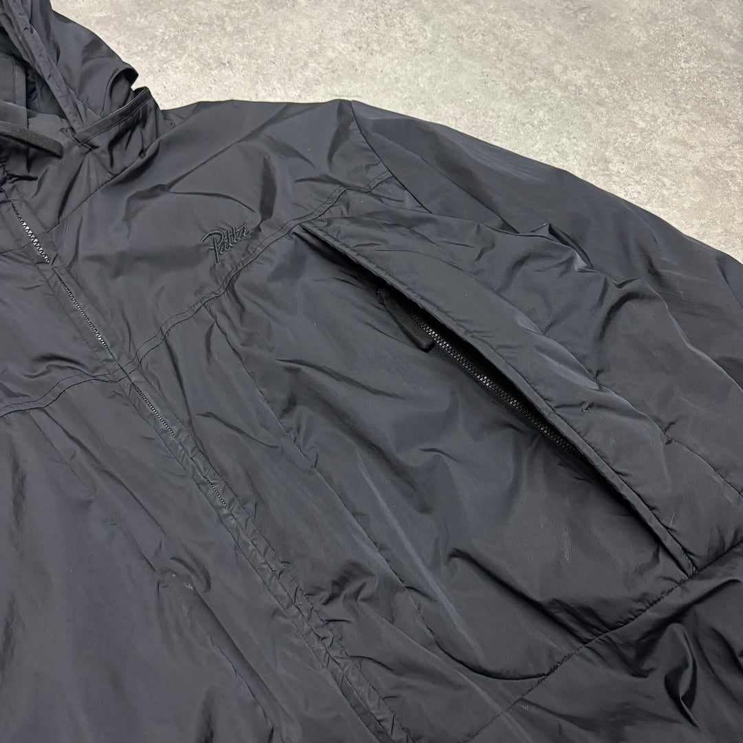 Patta Hooded Black Puffer Jacket (M)