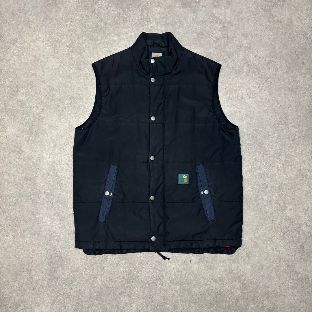 Carhartt Patta Black Gilet Jacket (XXL)