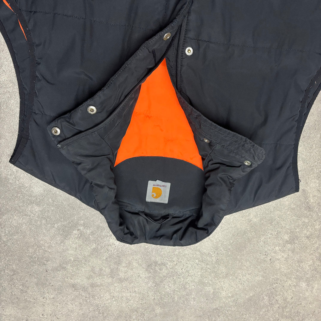 Carhartt Patta Black Gilet Jacket (XXL)