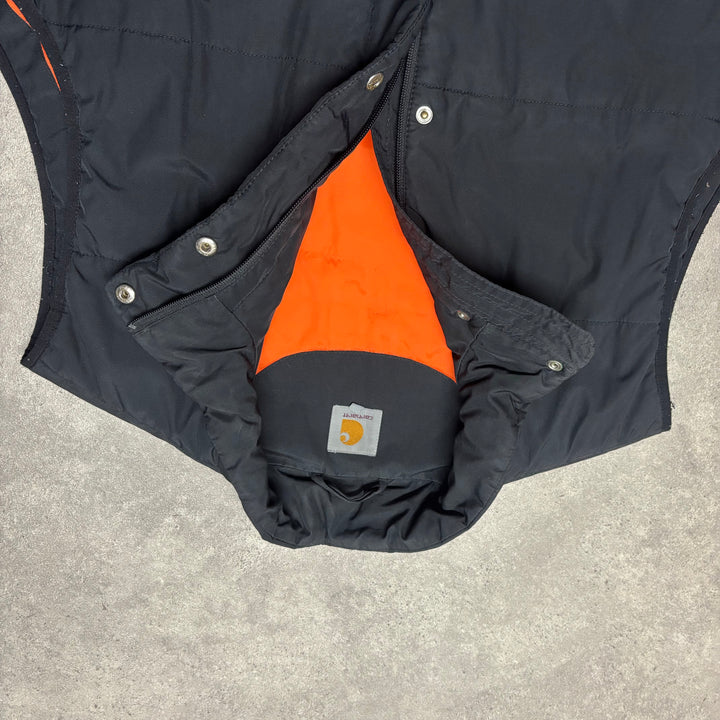 Carhartt Patta Black Gilet Jacket (XXL)