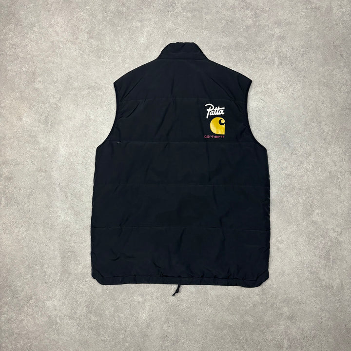 Carhartt Patta Black Gilet Jacket (XXL)