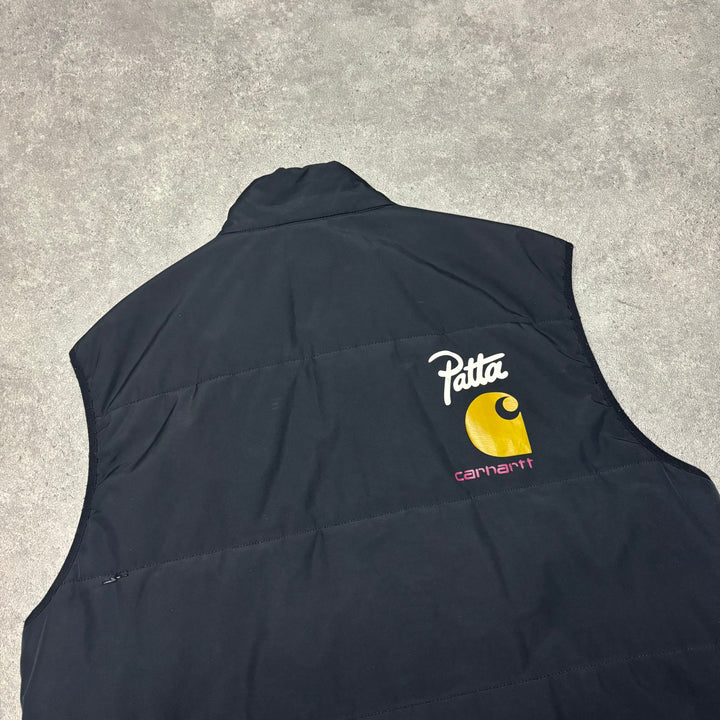 Carhartt Patta Black Gilet Jacket (XXL)