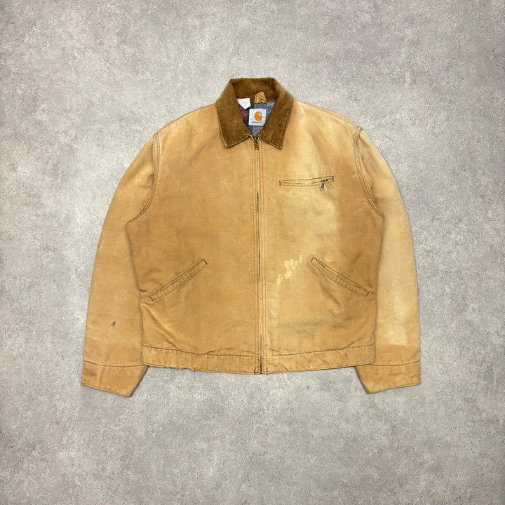 Vintage Carhartt Beige Detroit Jacket (M)