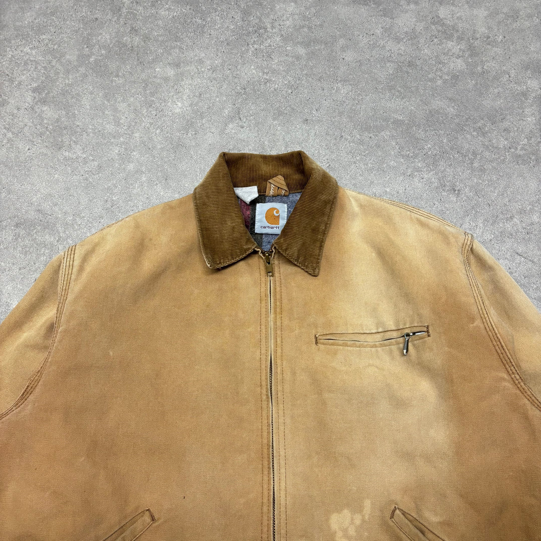 Vintage Carhartt Beige Detroit Jacket (M)