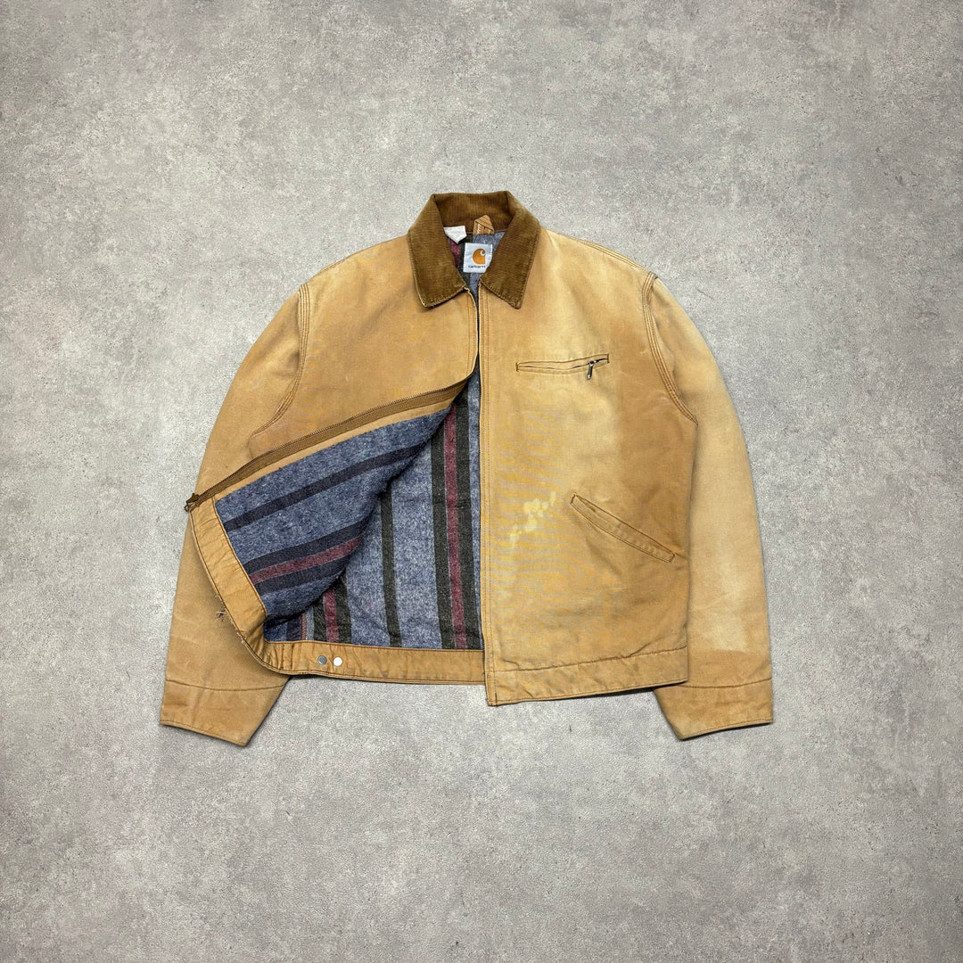 Vintage Carhartt Beige Detroit Jacket (M)