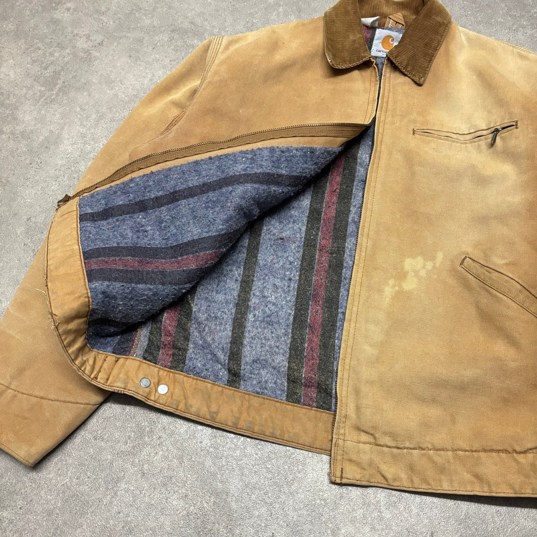 Vintage Carhartt Beige Detroit Jacket (M)