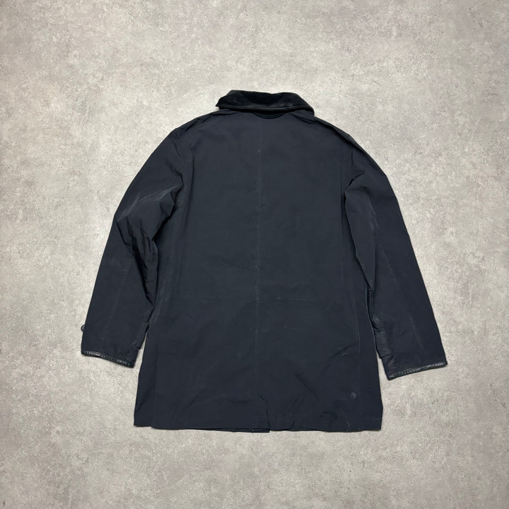 Vintage Polo Ralph Lauren Corduroy Collared Black Long Jacket (L)