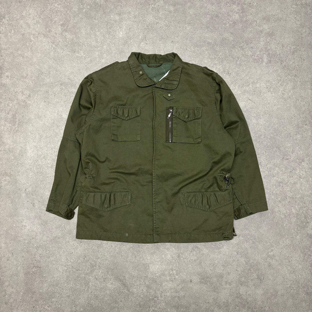 Vintage Maharishi Khaki Green Embroidered Jacket (Women's S)