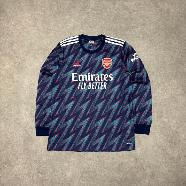 2021/2022 Adidas Arsenal Third Kit Long Sleeve Football Shirt (L)