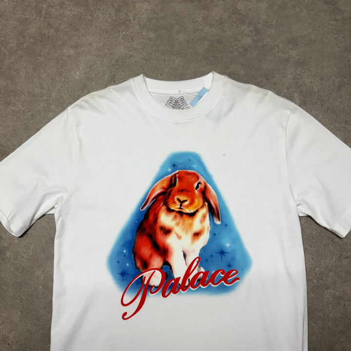 Palace Rabbit White Graphic T-Shirt (M)