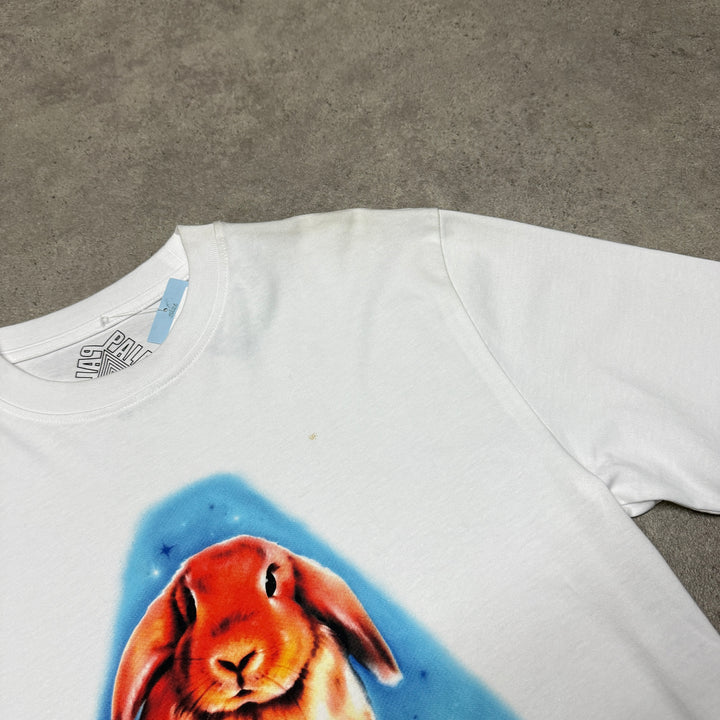 Palace Rabbit White Graphic T-Shirt (M)