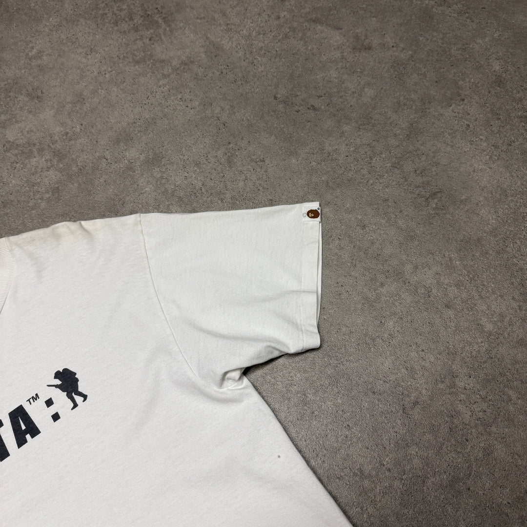 Vintage Apesta Nape White Graphic T-Shirt (L)