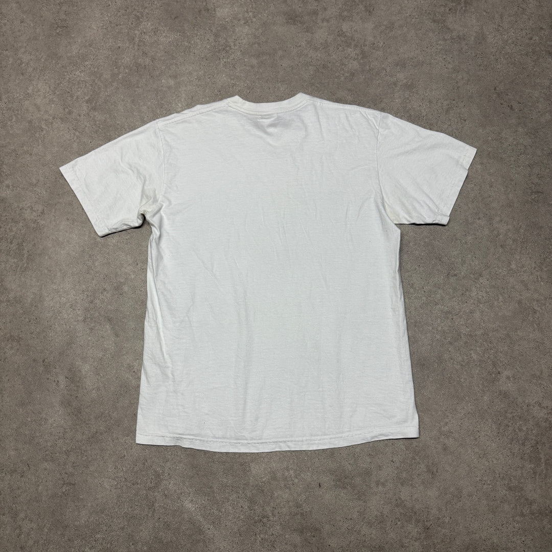 Supreme White Graphic Print T-Shirt (M)