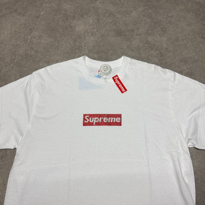 Supreme Swarovoski Box Logo Red T-Shirt (L)