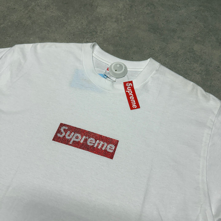 Supreme Swarovoski Box Logo Red T-Shirt (L)