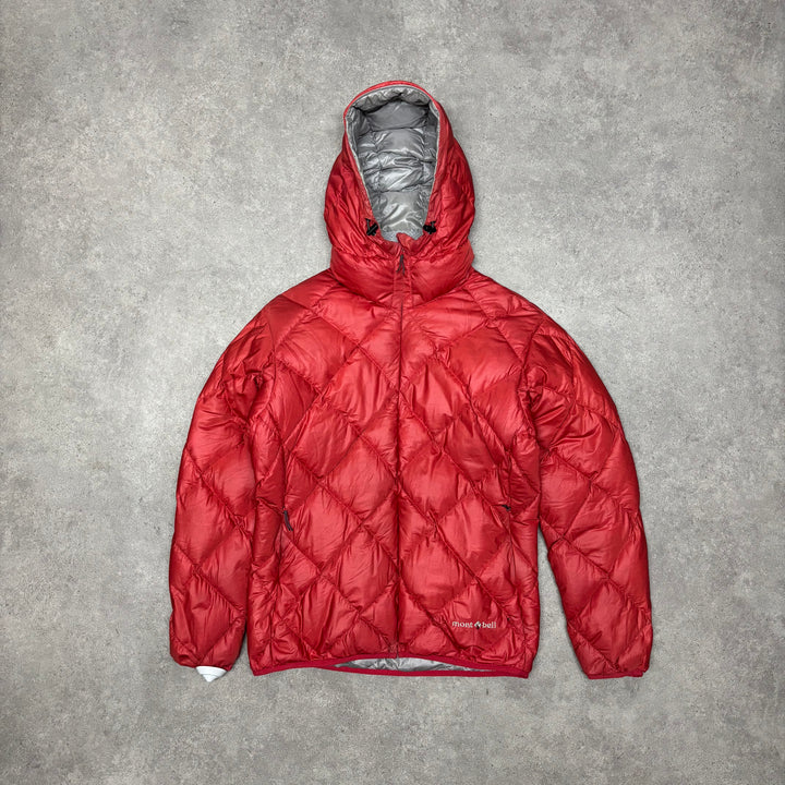 Mont Bell Orange Hooded Puffer Jacket (XS)