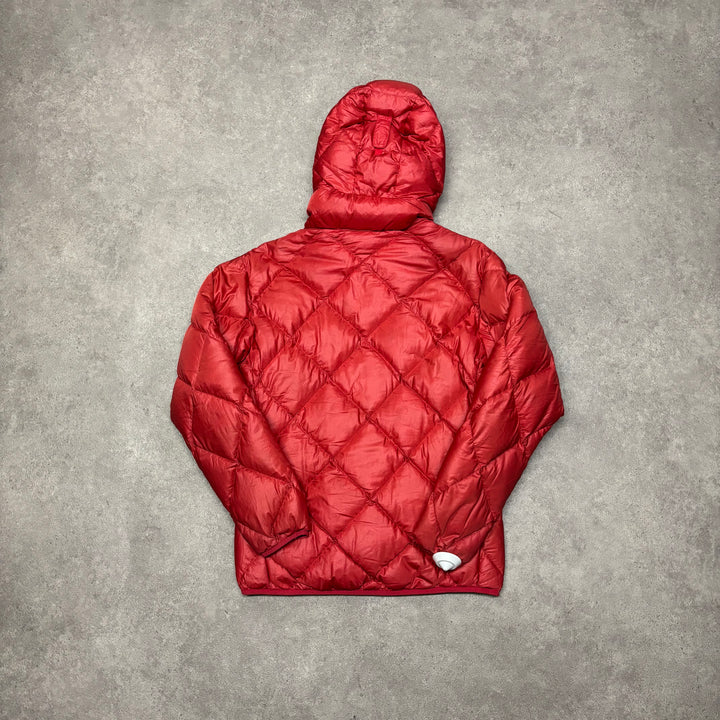 Mont Bell Orange Hooded Puffer Jacket (XS)