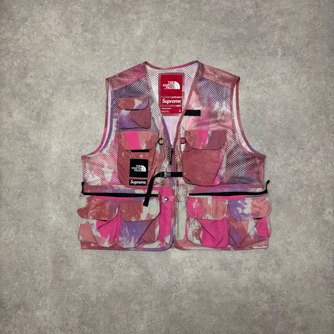 Supreme x The North Face Camouflage Pink Tactical Vest (XL)