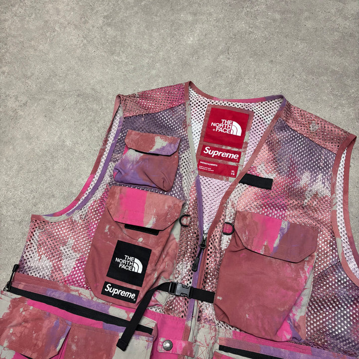 Supreme x The North Face Camouflage Pink Tactical Vest (XL)