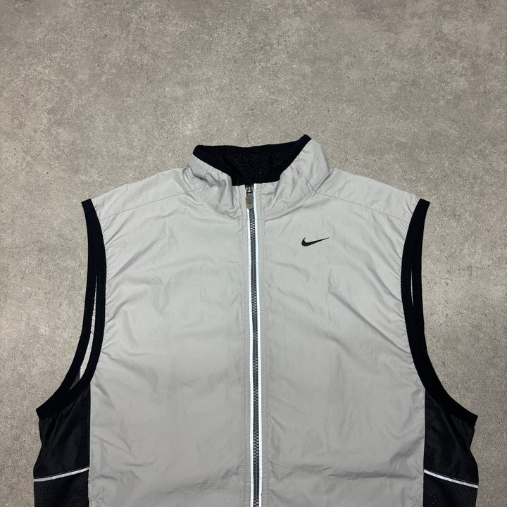 Vintage Nike Grey Lightweight Technical Vest (M)