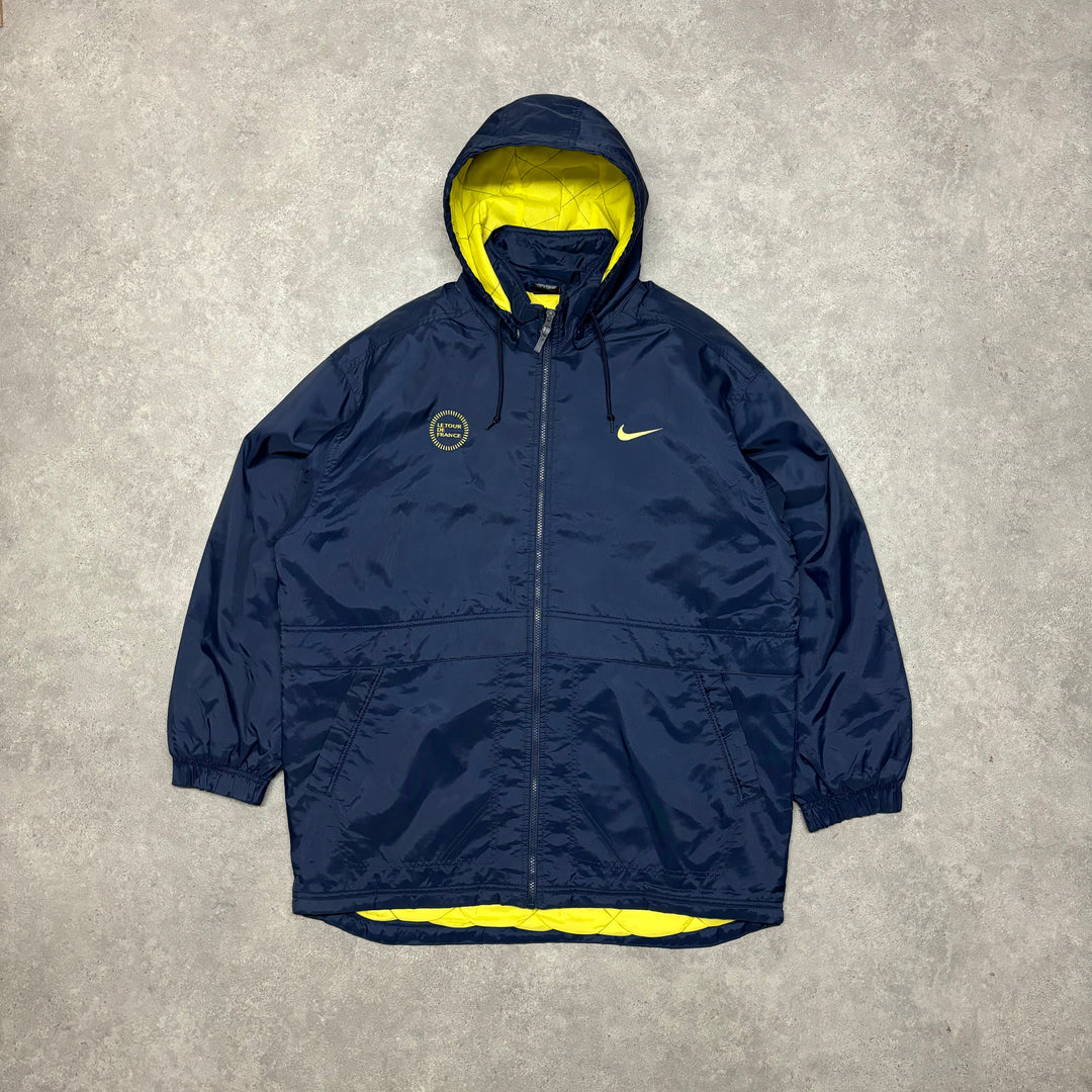 90's Vintage Nike Le Tour De France Promo Navy Jacket (L)