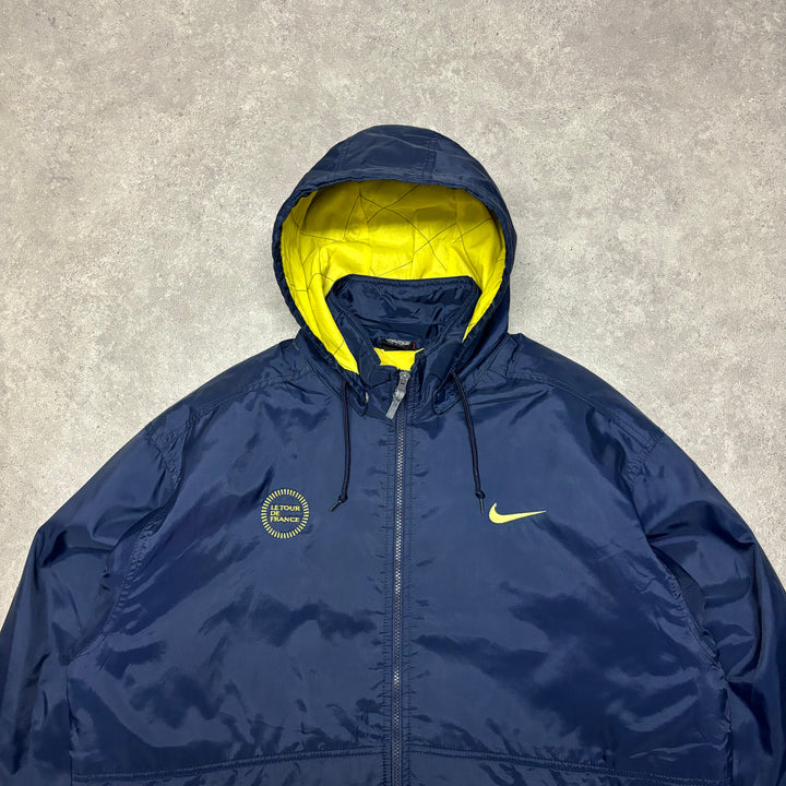 90's Vintage Nike Le Tour De France Promo Navy Jacket (L)