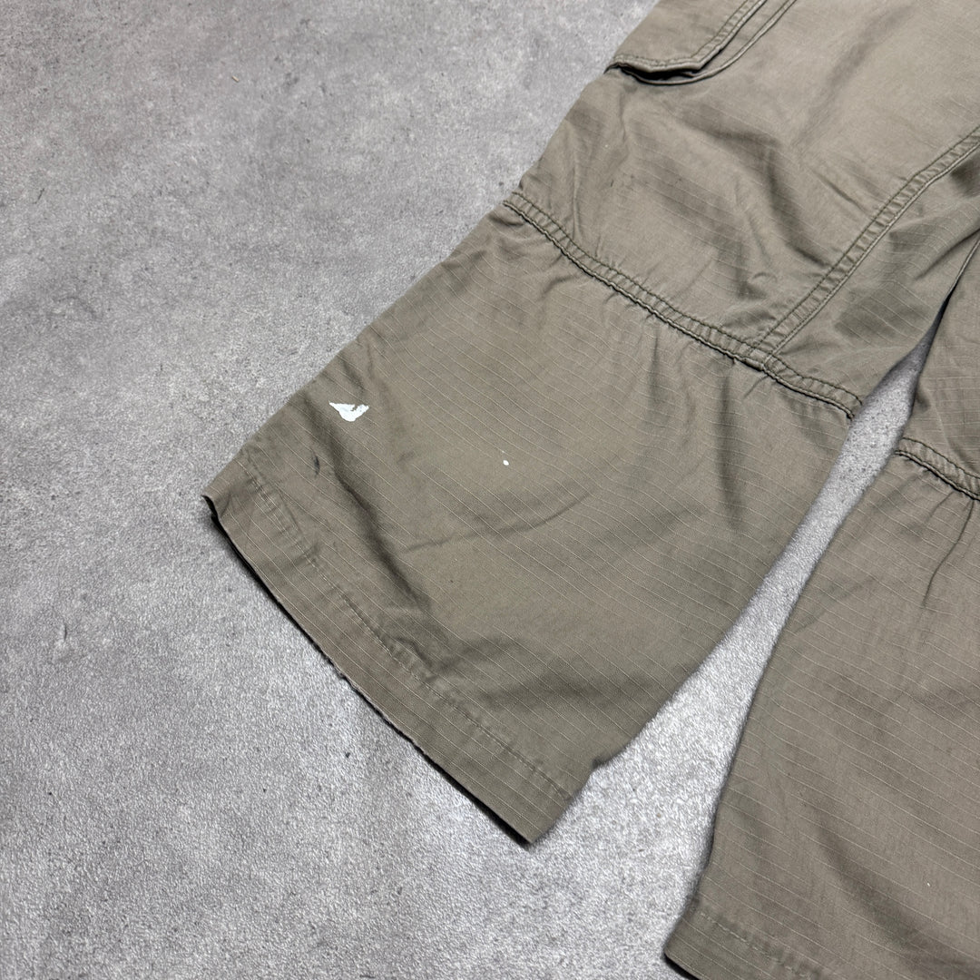 Vintage Carhartt Lightweight Cargo Beige Trousers (34x32)