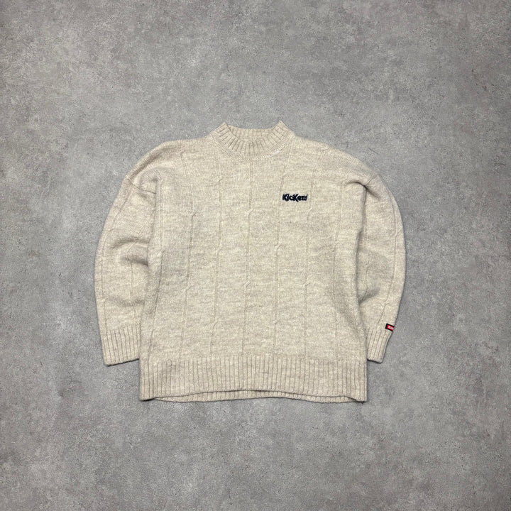 Vintage Kickers Beige Wool Knitted Sweater (S)